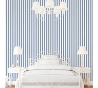 Galerie Simply Stripes 3 Blue Regency Stripe Smooth Wallpaper