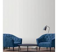 Galerie Simply Stripes 3 Grey Regency Stripe Smooth Wallpaper