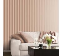 Galerie Simply Stripes 3 Rose Gold Metallic Matte Shiny Stripe Smooth Wallpaper