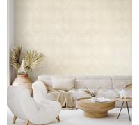 Galerie Slow Living Sand Gold Flow Geometric 3D Embossed Glitter Wallpaper Roll