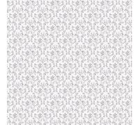 Galerie Small Prints Black Ogee Floral A4 Wallpaper Sample