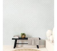 Galerie Small Prints Blue Ogee Floral Wallpaper Roll