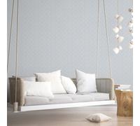 Galerie Small Prints Blue Stained Glass Stripe Wallpaper Roll