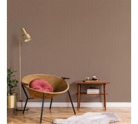 Galerie Small Prints Brown Tulip Flip Wallpaper Roll