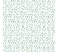 Galerie Small Prints Green Ogee Floral A4 Wallpaper Sample