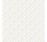 Galerie Small Prints Grey Ogee Floral A4 Wallpaper Sample