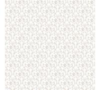 Galerie Small Prints Taupe Ogee Floral A4 Wallpaper Sample