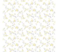 Galerie Small Prints Yellow Delicate Floral A4 Wallpaper Sample