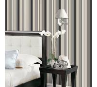 Galerie Smart Stripes 2 Black Barcode Stripe Smooth Wallpaper