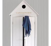 Galerie Smart Stripes 3 Black Breton Stripe Smooth Wallpaper