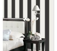 Galerie Smart Stripes 3 Black Formal Stripe Smooth Wallpaper