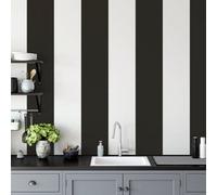 Galerie Smart Stripes 3 Black Widest Stripe Wallpaper Roll
