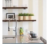 Galerie Smart Stripes 3 Cream Formal Stripe Smooth Wallpaper