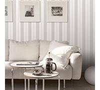 Galerie Smart Stripes 3 Silver Grey Slim Stripe Smooth Wallpaper