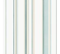 Galerie Smart Stripes 3 Teal/beige Casual Stripe Wallpaper Roll