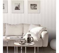 Galerie Smart Stripes 3 White Matte Shiny Emboss Smooth Wallpaper