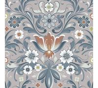 Galerie Sommarang 2 Beige/blue Ostanskar Floral Wallpaper Roll