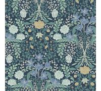 Galerie Sommarang 2 Blue Froso Floral A4 Wallpaper Sample