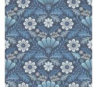 Galerie Sommarang 2 Blue Klockrike Floral A4 Wallpaper Sample