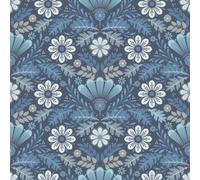 Galerie Sommarang 2 Blue Klockrike Floral Wallpaper Roll