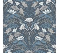 Galerie Sommarang 2 Blue Varmdo Floral A4 Wallpaper Sample