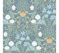 Galerie Sommarang 2 Blue/yellow Froso Floral A4 Wallpaper Sample