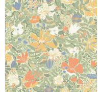 Galerie Sommarang 2 Green Midsommar Scandinavian Folk Art A4 Wallpaper Sample