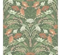 Galerie Sommarang 2 Green Varmdo Floral A4 Wallpaper Sample