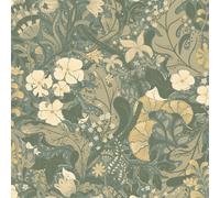 Galerie Sommarang 2 Grey Elise Floral A4 Wallpaper Sample