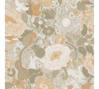 Galerie Sommarang 2 Grey/green Vaxa Floral Wallpaper Roll