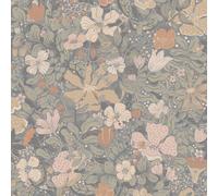 Galerie Sommarang 2 Grey Midsommar Scandinavian Folk Art A4 Wallpaper Sample