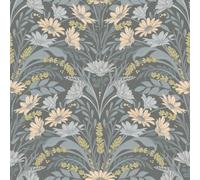 Galerie Sommarang 2 Grey Varmdo Floral Wallpaper Roll