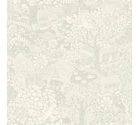 Galerie Sommarang 2 Light Green Bygga Bo Scandinavian Village Wallpaper Roll