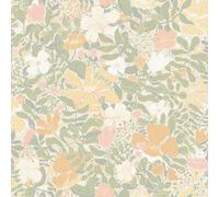 Galerie Sommarang 2 Light Green Midsommar Scandinavian Folk Art A4 Wallpaper Sample