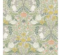 Galerie Sommarang 2 Orange Froso Floral A4 Wallpaper Sample