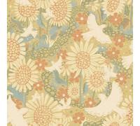 Galerie Sommarang 2 Yellow Dromma Scandinavian Folk Art Wallpaper Roll