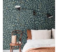 Galerie Sommarang Blue Leafy Vines Wallpaper Roll