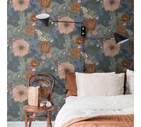 Galerie Sommarang Blue Scandi Bloom Wallpaper Roll