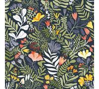 Galerie Sommarang Blue Wild Flowers A4 Wallpaper Sample