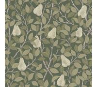 Galerie Sommarang Green Leaves And Pears A4 Wallpaper Sample