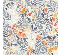 Galerie Sommarang Greige Wild Flowers A4 Wallpaper Sample