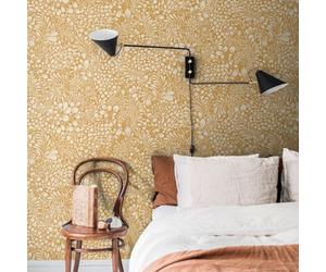 Galerie Sommarang Ochre Abstract Foilage Wallpaper Roll