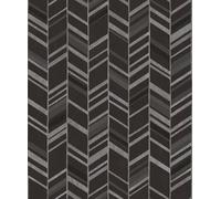 Galerie Special Fx Black Grey Silver Glitter Chevrons Embossed A4 Wallpaper Sample