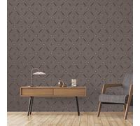 Galerie Special Fx Brown Silver Metallic Spiral Embossed Wallpaper