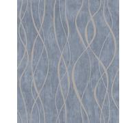 Galerie Special Fx Grey Glitter Ribbons Embossed A4 Wallpaper Sample