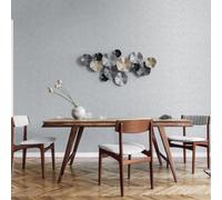 Galerie Special Fx Grey Metallic Crackle Texture Embossed Wallpaper