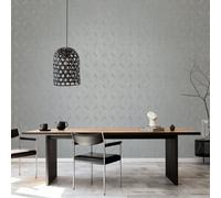 Galerie Special Fx Silver Cream Metallic Spiral Embossed Wallpaper