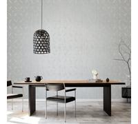 Galerie Special Fx Silver Grey Metallic Spiral Embossed Wallpaper