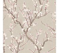 Galerie Spring Blossom Bronze Brown A4 Wallpaper Sample