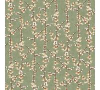 Galerie Spring Blossom Green A4 Wallpaper Sample